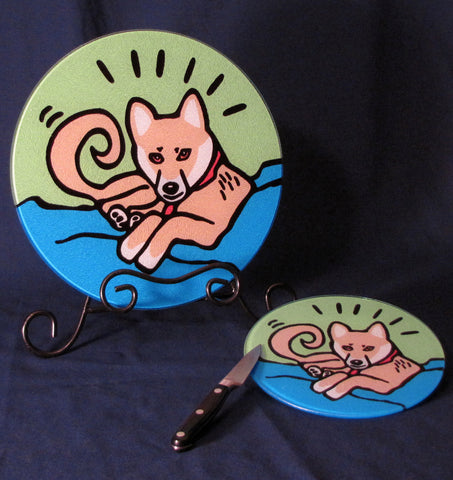 Shiba Inu Puppy/Dog Cutting Board - 2 Sizes Available