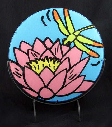 Waterlily with Dragonfly Cutting Board - 2 sizes available