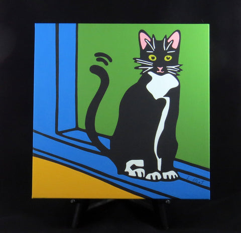 Tuxdeo Cat/Black & White Cat/Kitten Fine Art Canvas - 2 sizes available